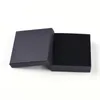 Pandahall 18-24 pièces lot noir carré rectangle ensemble de bijoux en carton boîtes bague coffrets cadeaux pour l'emballage de bijoux F80 220509233F