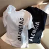 2023 Men's T-shirt Designer Summer Brand Clothing Couples Women's Plus T Shirts White Black Short Sleeves Printed Casual Loose Round Neck Asia M-4XL