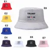 Trump Bucket Sun Cap 28 Style USA Wybory Trump2024 Fisherman Hat Read America Great Party Hats BBE13678