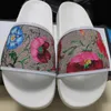 2022 Newest men women fashion slippers luxury slides summer flat slipper trendy leather rubber sandal mens beach slide 35-46