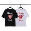 인간 트렌디 브랜드는 새로운 일본 스타일의 남자와 여자의 짧은 슬리브 만화 패턴 느슨한 슬러브 면화 커플 티셔츠를 만들었습니다.