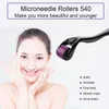 Micro Igle 540 Derma Roller Dermaroller Titanium twarz Narzędzia do pielęgnacji skóry Micro-Needle Instrument do odrastania włosów