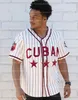 GlaA3740 Big Boy Cuban Stars Centennial Heritage Maillot de baseball Blanc Rouge Rayures verticales 100 % Nom cousu Numéro cousu