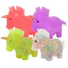 Unicorn Decompression Toy Vent Ball Squeezing Colorful pärlor Boll Pinch Kneading Toys