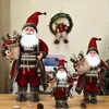 Juldekorationer År Big Santa Claus Doll Children Xmas Gift Tree For Home Wedding Party Supplies 30/45/60cm 1PCSCHRISTMAS