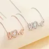 Catene Arrivo Lettera d'amore Collane con ciondolo Colore oro Nome Gioielli Catena Chocker Per le donne Ragazze Compleanno Festa di nozze Regali Catene Godl22