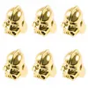 Rose Gold Metal Knight Helmet Space Beads for Jewelry DIY Bracelet Making Fashion Brass Micro Pave Crystal Geometry Alloy Black CZ Rhinestone Accessories
