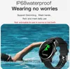 Vattentät simning IP68 CWP Smart Watch Armband Cutom Dial Interface Mens Watches G28 Sleeping Monitor Multy Sport Mode Call Message