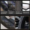 Car Truck Bus Steering Wheel Cover For Diameters 36 38 40 42 45 47 50 Cm 3D Pu Leather Wear Resistant AntiSlip Car Styling J220808