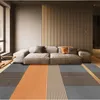 orange sofa living room