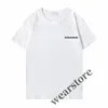 Senior Donna balencaigalies versione balencigalies di lusso Designer cotone T camicia da uomo Amanti Magliette estive Moda corta Manica pura onde alte casual Tee sp 2G7Y