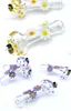Vintage Pulsar 5 -tums blomma med bi -glasrökning av pipning av pipning kan sätta kundlogotyp av DHL UPS CNE