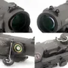 ترقية DR 1x-4x التكبير ثنائي الغرض نطاق أحمر مضاء Mil-Dot بصريات المكبر التكتيكي للصيد Riflescope Red Dot Sight