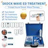 Draagbare draagbare slanke apparatuur lage intensiteit gepulseerde geluidsschokgolftherapie machine voor ED -transport EDSWT shockwave