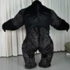 Costume de poupée de mascotte King Kong Costume gonflable pour adulte en peluche Furry Mascot animal Halloween Carnaval de Venise Robe Costume Fursuit orang-outan