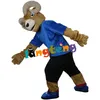 Mascotte costume de poupée 915 Sport mouton chèvre mascotte Costume Hotsale fourrure Animal dessin animé pour adulte