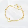 Nouvelle mode réglable pull-out shell lune bracelet femmes bijoux coréen luxe 18k plaqué or haut de gamme tempérament bracelet accessoires