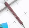 Rhinestone Bling Metal шариковые ручки черные чернила средняя точка 1 мм подарочная ручка на рождественский свадебный день рождения