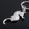Keychains Women Cute Metal Seahorse Key Chain Fashion Business Gifts Men Car Kry Ring Jewelry Holder K2037Keychains Emel22