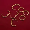 Hoop Huggie 2pcs roestvrijstalen gouden kristal oorbellen voor vrouwen punk sieraden Diy kleine haken 2 mm dikke cirkel oor maken Hoop kirs22