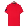 Mensr Polos T Classic Cotton Big Horse Polo Shirt أعمال حيوانية غير رسمية صيف قابلة للتنفس.