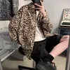 Privathinker Spring Men's Shirt Long Sleeve Leopard Oversize Couple Blouses Harajuku Hip Hop Male Casual Cardigan 220322