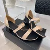 Luxus Marke Echtes Leder Sandalen High Heels Designer Schuhe Open-Toes Schnalle Chunky Heels Sommer Zapatillas Mujer Frauen Schuhe