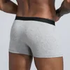 6 unids/lote de calzoncillos de algodón para hombre, calzoncillos bóxer transpirables para hombre, calzoncillos sólidos, pantalones cortos cómodos, lencería Sexy L-5XL 220423