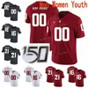 Thr Maglie NCAA College Washington State Cougars 3 Tyler Hilinski 32 James Williams 34 Steve Gleason 37 Justus Rogers Calcio personalizzato cucito