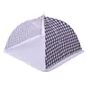 Kitchen Folded Mesh Food Cover Anti Fly Mosquito Umbrella Hygiene Grid Style Foods Dish Cover BBQ Picnic Kitchenware 20220517 D3