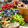 Decorative Flowers & Wreaths High Imitation Berry Blueberry Flower And Fruit Garden Silk False Artificial Dried Plants