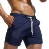 Shorts pour hommes Été Hommes Fitness Bodybuilding Homme Solide Gymnases Entraînement Mâle Respirant Maille Natation Sportswear Jogger Plage Pantalon Court W220331