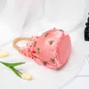 Abendtasche Perlengriff Satin Hobo Bag Damen 2022 New Korean Chic Cute Handmade Top Bucket Wallet und Handtasche Braut Hochzeit 220622