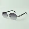 Black Buffs sunglasses 8100903-B with small diamond sets and 58mm oval lenses344D