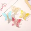 Summer Candy Color Butterfly Clamps Hair Claws Hairpin Sweet Grabs Acrylic Hair Clip For Women Accessories