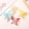 Summer Candy Color Futterfly Clamps Hair Claws Hairpin Sweet Grabs Acrylic Hair Clip for Women Accessories