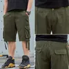 Calça masculina tamanho grande 2022 verão de alta qualidade masculino short de carga masculina casual moda curta joelho solto lenght testermen's Naom2