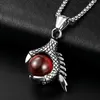 Pendant Necklaces Stainless Steel Necklace Men And Women Silver Dragon & Pendants Fashion Eagle Claw Jewelry For GiftPendant