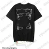 OFF T shirt Off Men's T-shirts Offs White Irregular Arrow Summer Loose Casual Short Sleeve T-shirt for Men and Women Printed Letter x on the 7D5P