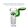 Reanice Hookah Pack de 3 com peneira integrada Corte 18,8 mm para todos os bongos de vidro (verde)
