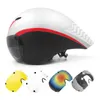 TT Cycling Helmet Lens Goggles Triathlon Tri Aero Road Bike Helmet Timetrial Race Bicycle Helmet Men Casco Ciclismo Accessories H220423