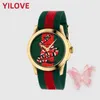 Montre de Luxe Nylon Strap Quartz Fashion Unisexe montre 40 mm Bee Tiger Shape Mission Designer Clock Wholesale en acier inoxydable