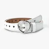 Belts Fidros Faux Leather Belt Kids Fiftle Fiftle Coração de Pêssego Para Meninas Coloque Sólido Amor ilhó Coloque Coloque Beltíssimo Emel22