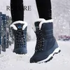 Femmes antidérapantes imperméables bottines de neige femmes plate-forme chaussures d'hiver avec fourrure épaisse Botas Mujer Y200915 GAI GAI GAI