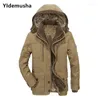 Winter -20°C Jacket Men Parka Thicken Coat Fleece Warm Windbreaker Hooded Collar Removable Liner Parkas Coat1 Phin22
