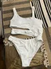 Maillot de bain blanc Sexy de styliste pour femmes, découpé, Push Up, vêtements de plage, costume de bain pour JWCJ