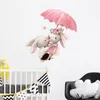 Cute Rabbit Series Wall Sticker For Kids Baby Room Home Decoration Wallpaper Living Room Bedroom Removable Mural Bunny Stickers 220727