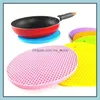 Cooking Utensils Kitchen Tools Kitchen Dining Bar Home Garden Ll Table Sile Pad Non-Slip Heat Resistant Mat Coaster Dhehn
