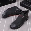 Versione della tendenza coreana Nuova doppia cerniera gli stivali corti piazza rotonda per le scarpe di moda maschile maschile zapatos hombre b3 913 422