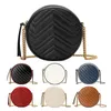 Damas Fashion Casual Designe Luxury Round Mini Shoulder Bolse Crossbody bolsos Messenger Bolsen Messenger de alta calidad Top 5A Cow Wide 550290t